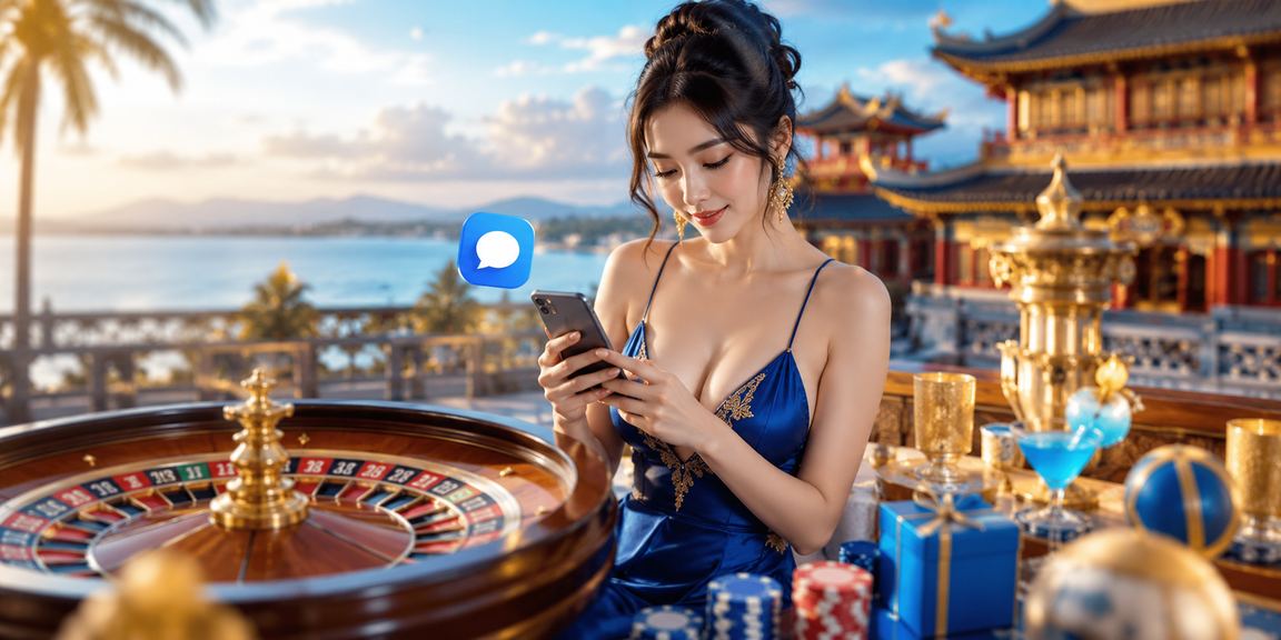 Người chơi tại Huế thư giãn bên bờ biển và trải nghiệm roulette live casino trên điện thoại